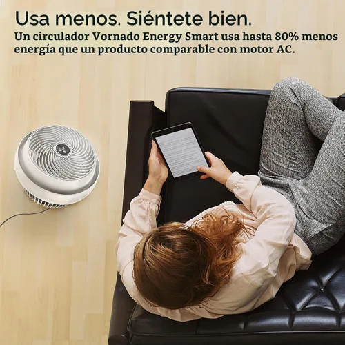 Vista 5 de Vornado Ventilador circulador de aire mediano inteligente eléctrico con control de velocidad variable 610DC