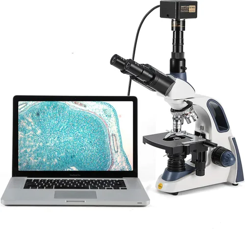 Vista 7 de Swift Cámara cam de 18 megapíxeles para microscopios, con lente de reducción, kit de calibración, adaptadores de tubo ocular y cable USB 3.0
