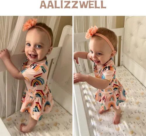 Vista 3 de Aalizzwell Vestido tipo body para bebé recién nacido