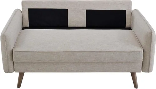 Vista 8 de Modway EEI-3091 Revive - Sofá biplaza tapizado de tela moderna contemporánea en beige