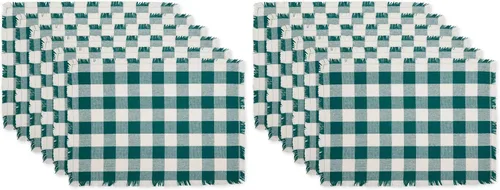 Vista 10 de DII Colección de Mesa a Cuadros Pesada con Flecos, Camino de Mesa, 14x72 pulgadas, Gris 2-Gris