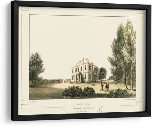 Vista 8 de Canvas Lab Lancashire Castles VI by C.J. Greenwood 15 x 11 in Fine Art Framed Print, Frame Color: Black, With Mat Architecture, Scenery