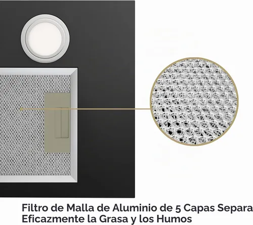 Vista 5 de CIARRA Campana de Ventilación Integrada de 20 Pulgadas 650 CFM Campana de Ventilación para Estufa de Cocina con Luz LED, Ventilador de Escape de 3