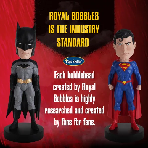 Vista 3 de Royal Bobbles DC Comics Batman - 6 pulgadas de alto - Estatua coleccionable Bobblehead