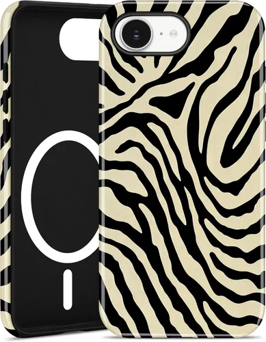 Vista 56 de Jusy Funda magnética Zebra para iPhone XR, color negro