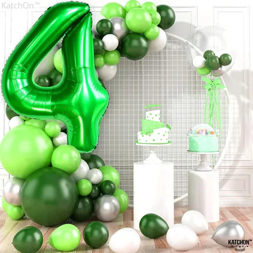 Vista 535 de KatchOn Globo negro del número 1 de 40 pulgadas, globo de feliz cumpleaños Large Mylar Number One Balloon for 1st Birthday Decorations, Foil