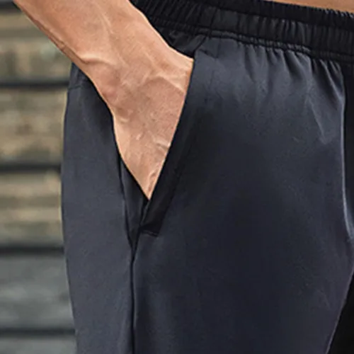 Vista 3 de JEShifangjiusu Pantalones deportivos para hombre, ligeros, con bolsillo con cremallera, pantalones de entrenamiento para correr, atléticos