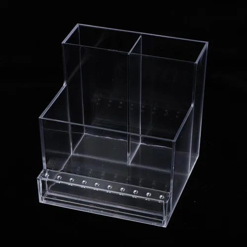 Vista 5 de F Fityle Soporte para brocas de uñas de 13 agujeros, organizador de manicura, altura: 4.1 in; ancho: 10,5/4,1 pulgadas; longitud inferior: 3.8