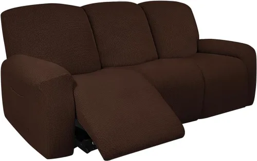 Vista 24 de vctops Fundas elásticas resistentes al agua, para sofá reclinable, suaves y lisas, con correa elástica antideslizante, protector de muebles