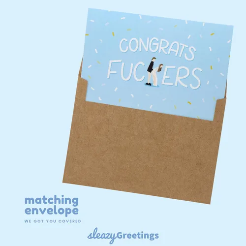 Vista 7 de Sleazy Greetings Tarjeta de boda divertida para su despedida de soltera o despedida de soltera Tarjeta de compromiso inapropiada de mejor amiga