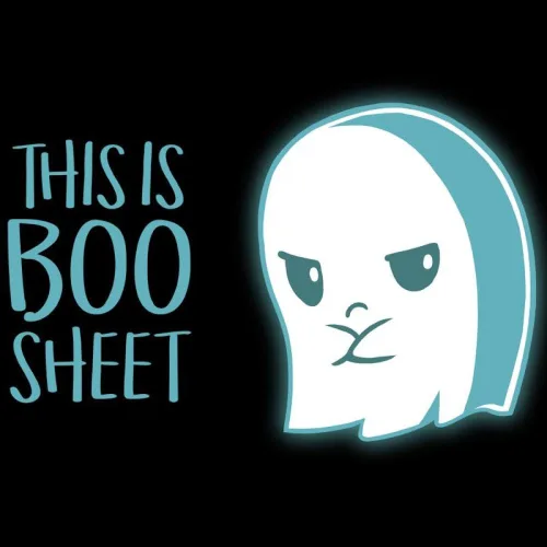 Vista 2 de TeeTurtle Camiseta estándar Boo Sheet