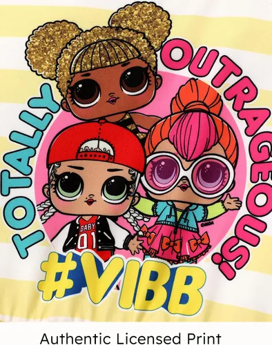 Vista 3 de L.O.L. Surprise! Vestidos de malla tutú para niñas con mariposa y purpurina para fiesta, vestido de tul de manga larga, regalo de cumpleaños