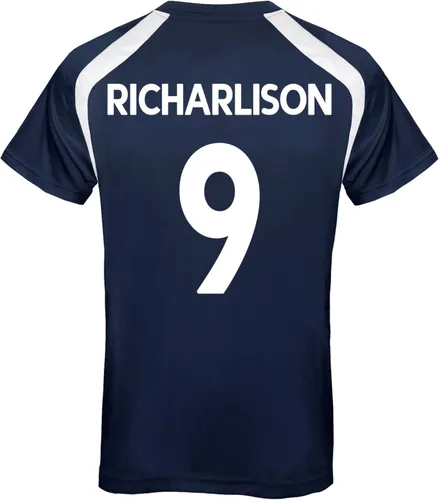 Vista 9 de Tottenham Hotspur Camiseta de entrenamiento de poliéster para hombre de regalo oficial de fútbol del FC Romero blanco