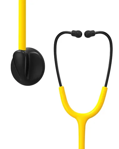 Vista 10 de Estetoscopio de una sola cabeza para médicos/enfermeras/estudiantes de escuela de enfermería, uso médico y doméstico con etiqueta de nombre de Tubo