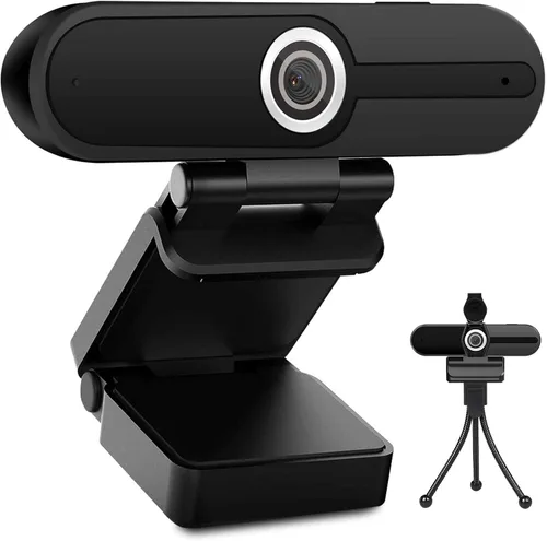 Vista 10 de Cámara web de transmisión ToLuLu 2K 50FPS, cámara web LED RGB con micrófono y luz, cámara de computadora con enfoque automático con cubierta