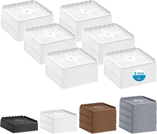 Vista 12 de Elevador de cama de 1 pulgada, 2 pulgadas, 3 pulgadas, 4 pulgadas de alta resistencia, elevador de muebles ajustable para mesa, escritorio, sofá