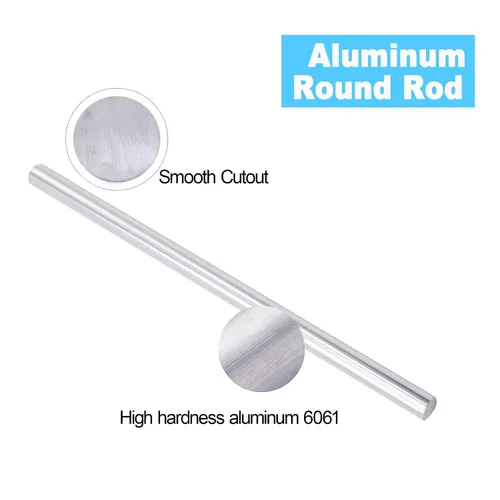 Vista 4 de 3/4" 6061 aluminio redondo Rod 12" largo sólido T6511 sacó la barra del torno Stock