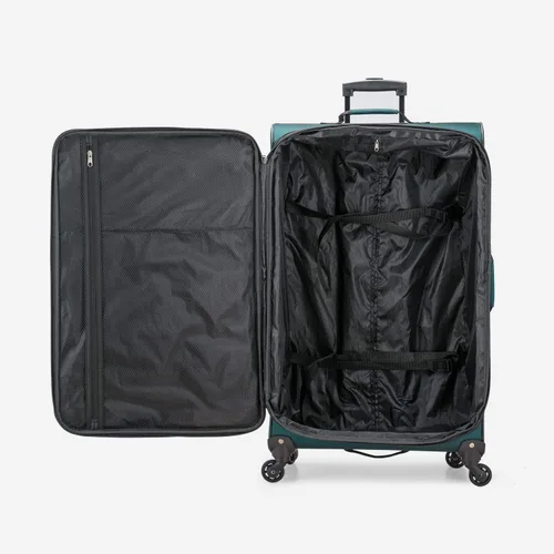 Vista 3 de U.S. Traveler Aviron Bay - Equipaje extensible con ruedas giratorias, Color verde azulado.), US08125E