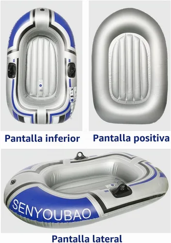 Vista 5 de BESTHLS Barco inflable, piscina y barco inflable del lago