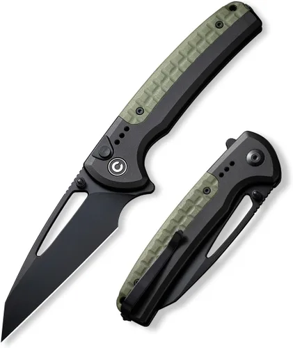 Vista 8 de CIVIVI Sentinel Strike - Cuchillo de bolsillo con rompecristales, cuchillo plegable utilitario para EDC al aire libre, hoja Tanto inversa de 3.7 Rojo