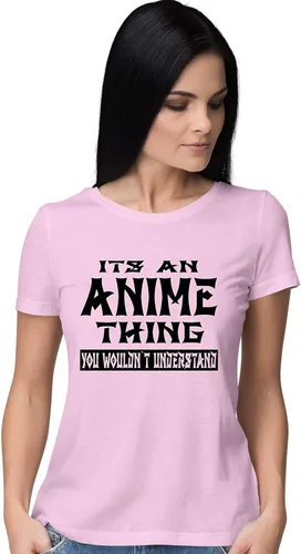 Vista 7 de Go All Out Camiseta con texto en inglés "It's an Anime Thing You Wouldn't Understand" para mujer Athletic Heather