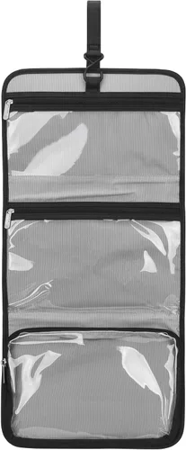 Vista 3 de Travelon Trifold Hanging Toiletry Kit Negro