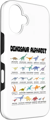 Vista 3 de iPhone 16 Alfabeto de dinosaurio - Tipos de dinosaurios - Estuche de identificación de dinosaurios
