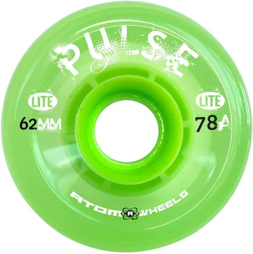 Vista 9 de Atom Skates Ruedas de rodillo cuádruple para exteriores (dureza 78A, 2.559 in x 1.457 in)