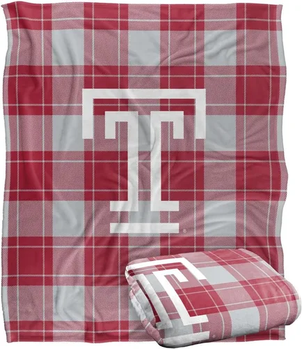 Vista 140 de LOGOVISION St John's University Campus Plaid Spirit Silky Touch Manta súper suave 36 x 58 pulgadas