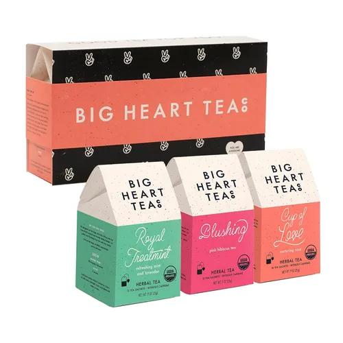 Vista 9 de Lingtoolator Co. - Juego de regalo de bolsas de té para vacaciones, certificado orgánico, té de hierbas ayurvédicas, lotes pequeños de hierbas