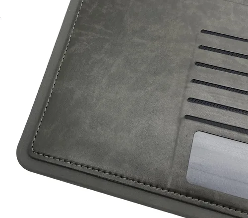 Vista 6 de Carpeta organizadora de cartera con carpetas de archivos de color, padfolio de negocios y entrevistas con carpeta de 3 anillas, portapapeles