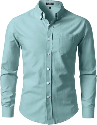 Vista 19 de LucMatton Camisa Oxford ligera de manga larga para hombre
