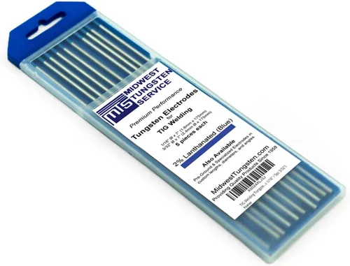 Vista 18 de Midwest Tungsten Service TIG Electrodos de soldadura de tungsteno paquete de 10 unidades (blanco - tungsteno con circonio 0.8% (WZ8, EWZ-0.8), 1/8