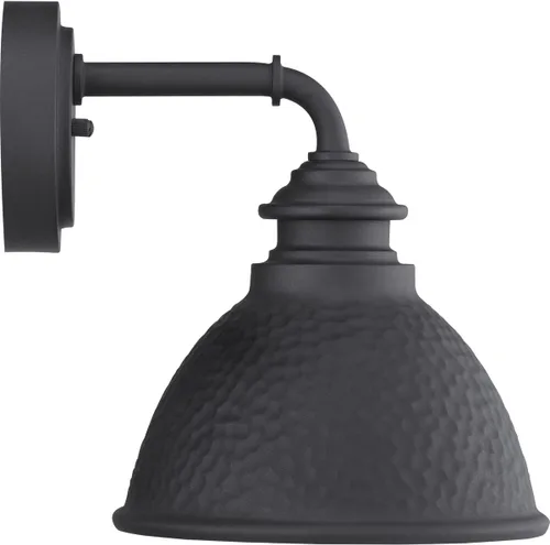 Vista 9 de Progress Lighting Englewood Collection - Farol de pared pequeño para exteriores con 1 luz, color negro