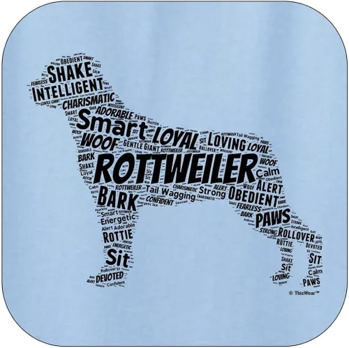 Vista 2 de Rottweiler Word Art - Sudadera con capucha para perro y cachorro