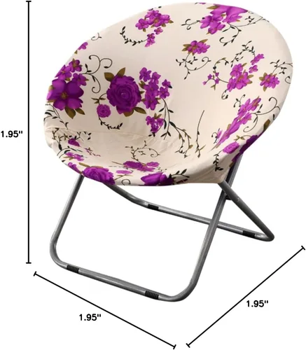 Vista 7 de LXYUMM Fundas elásticas de jacquard para silla de luna, funda suave y redonda para oficina, hogar, comedor, 01