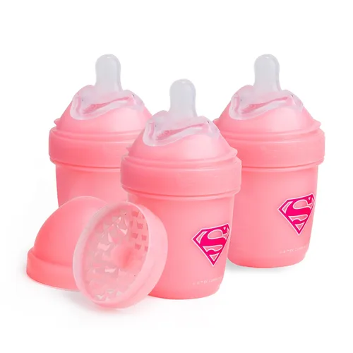 Vista 8 de Batman DC Comics - Herobility - Biberones dobles anticólicos para bebé – 5 fl oz/140ml – paquete de 3