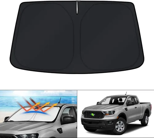 Vista 109 de KUST Parasol para parabrisas para BMW X1 F48 2016, 2017, 2018, 2019, 2020, 2021, 2022, accesorios de ajuste personalizado, parasol plegable