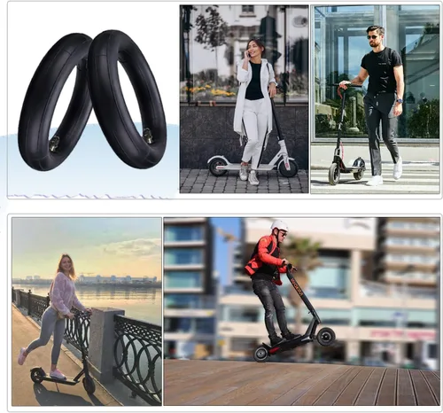 Vista 4 de Cooryda Paquete de 2 Cámaras Interiores de 8.5''x2'', Neumáticos Neumáticos 8 1/2x2 para Scooter Gotrax 50/75-6.1, Xiaomi M365, Ruedas de Repuesto