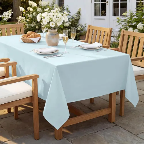 Vista 3 de Softalker - Mantel rectangular, impermeable y resistente a las manchas, mantel cuadrado de tela sin arrugas, lavable, cubierta de mesa de poliéster