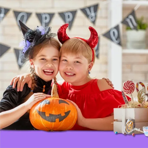 Vista 5 de Eunika 12 manteles de plástico desechables de Halloween, 54 x 108 pulgadas, mantel italiano rectangular a granel, negro, naranja, morado