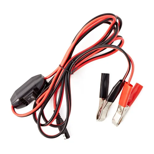 Vista 6 de Arnés de cables con abrazaderas SAE a pinzas de cocodrilo interruptor de encendido y apagado Cable de extensión de desconexión rápida