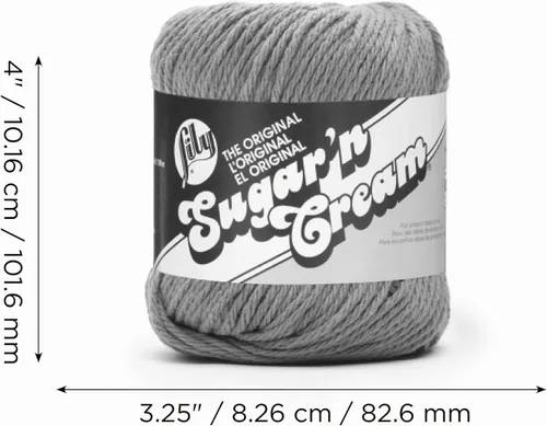 Vista 13 de Ovillo de algodón Lily Sugar 'N Cream, otro, Azul claro, 2.5 onza