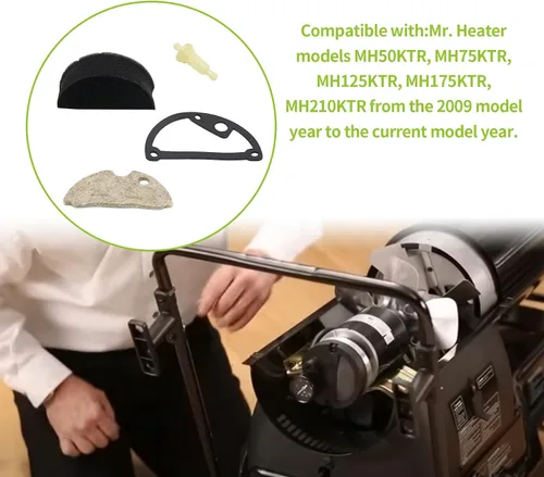 Vista 7 de Kit de filtro de aire F221887 para modelos Heat Star Mr Heater 2009 a HS50KT TS125KR MH175KTR PA210KTR y más