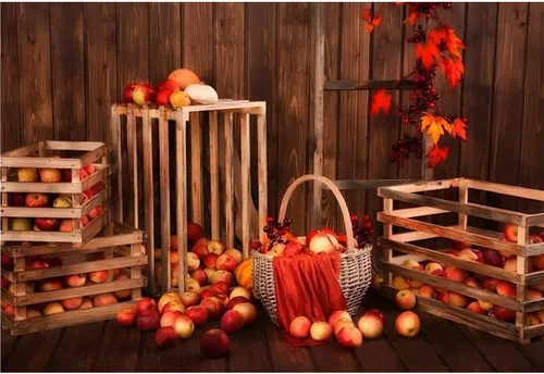 Vista 11 de Telón de fondo de otoño de 5 x 3 pies para sesión de fotos, tablero de madera de otoño para fotografía, decoración de pared de Acción de Gracias