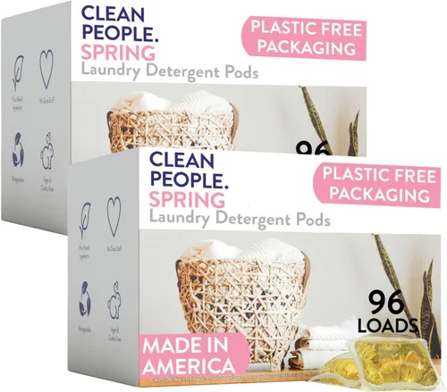 Vista 15 de The Clean People Cápsulas de detergente para ropa sin fragancia, cápsulas de lavandería hipoalergénicas, ultra concentradas, embalaje reciclable