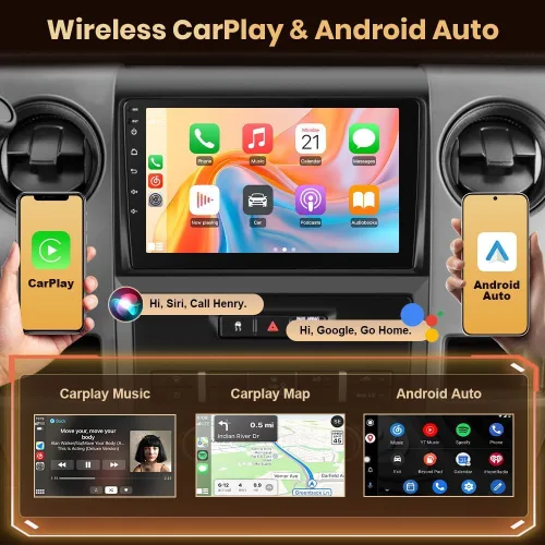 Vista 3 de Radio de coche para Ford F150 2009 2010 2011 2012 con cámara de respaldo