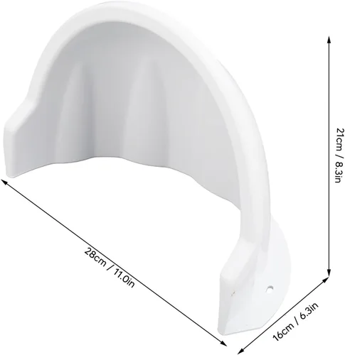 Vista 2 de Cubierta universal para cámara de seguridad de plástico ABS para cámara de seguridad al aire libre, luces LED, anillo, arlo, cúpula (blanco)