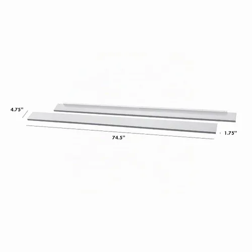 Vista 3 de Kit de conversión de cama DaVinci con accesorios ocultos para cama tamaño doble/tamaño completo (M5789) en color blanco en acabado blanco
