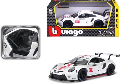 Vista 9 de Bburago Porsche 911 RSR GT - Coche coleccionable fundido a presión a escala 1:24